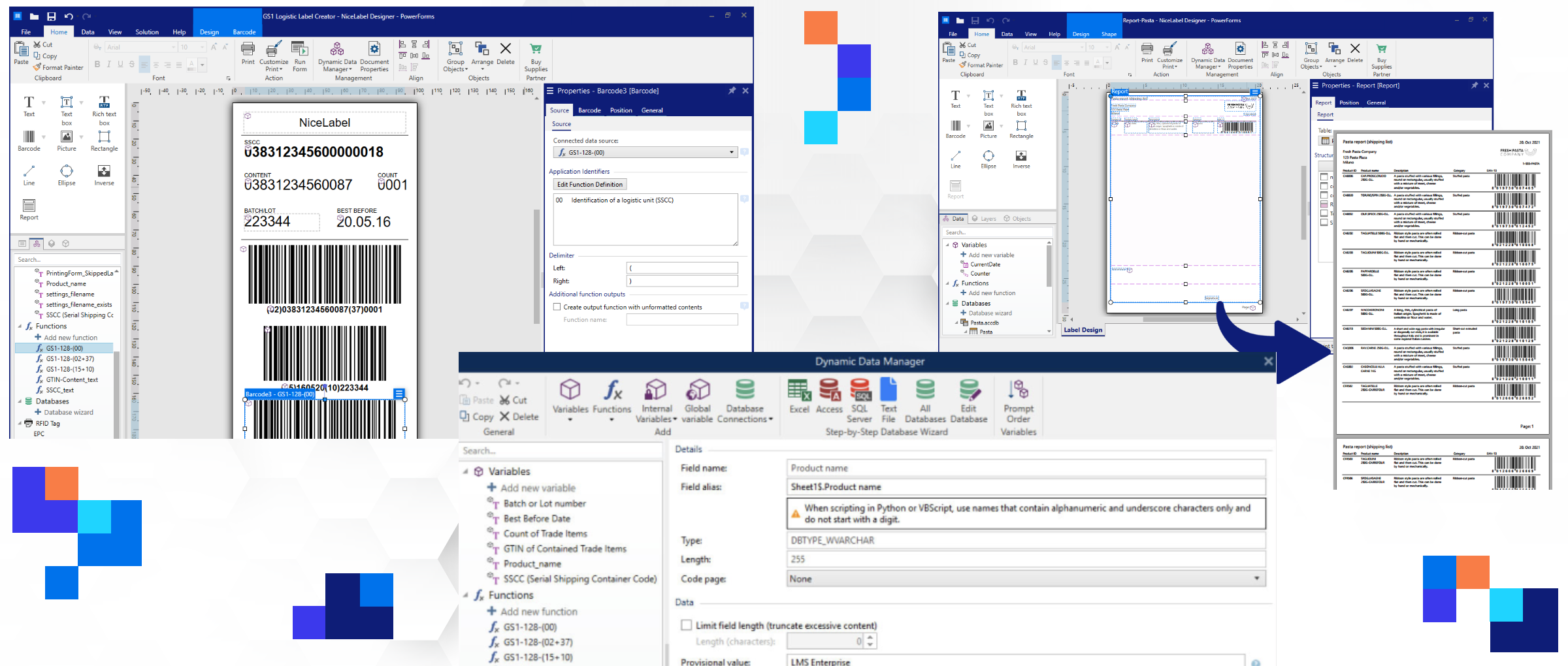 Industrial inkjet printer samples