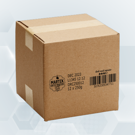 Carton printed with UBS printer