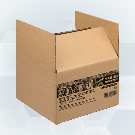 Carton printed with UBS HRX-MAX  high-resolution inkjet printer