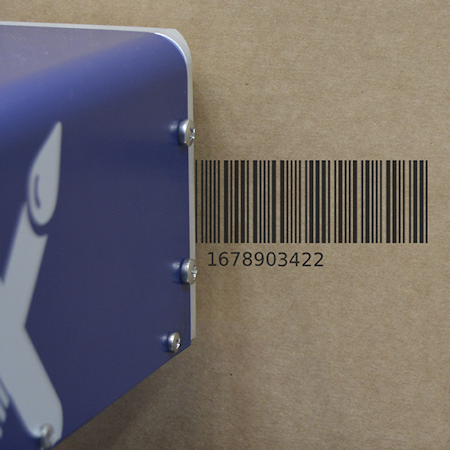 UBS Aplink LCX printing on cardboard