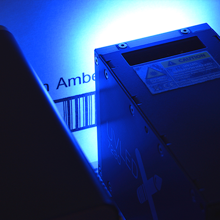 UBS UVLED technology for printing onto non-porous materials